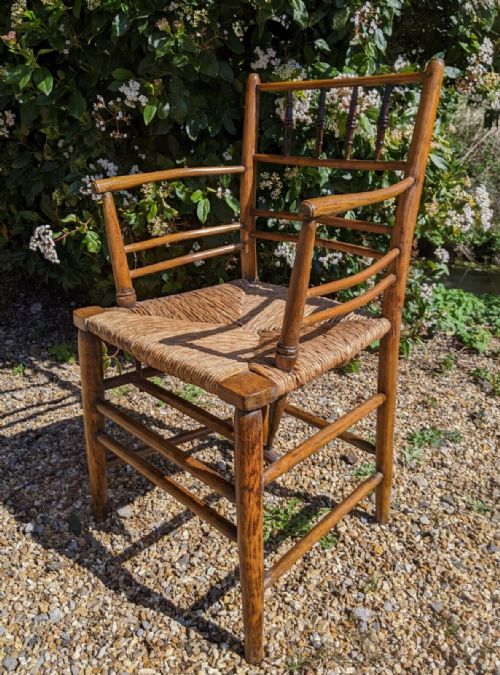 fig 4. Beautiful Set of Sussex Chairs Arts and Crafts