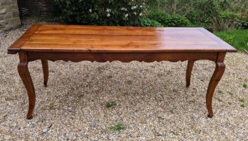 fig 2. Antique French Cherrywood Farmhouse Table