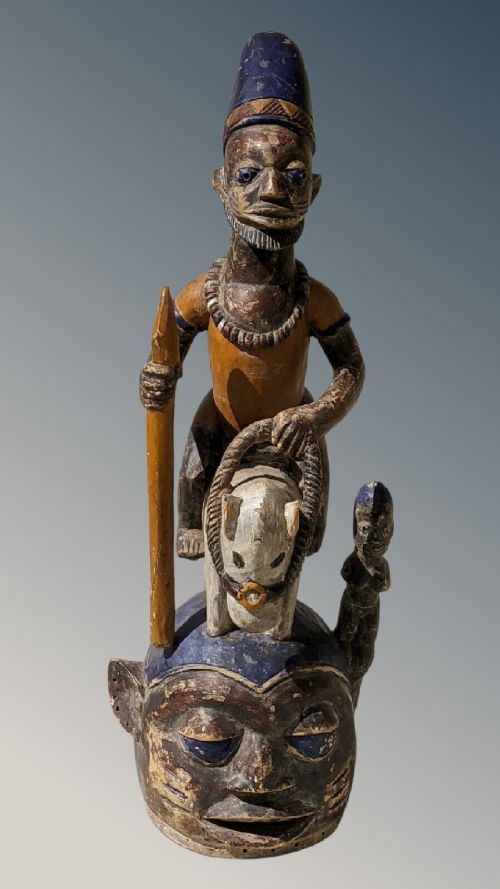 fig 1. Yoruba Tribal Epa Masquerade Mask Egungun