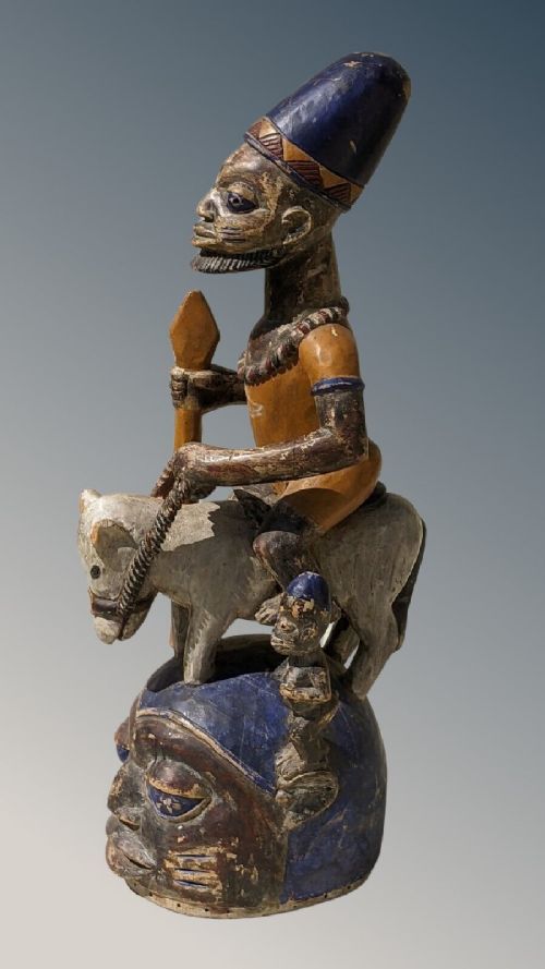 fig 2. Yoruba Tribal Epa Masquerade Mask Egungun