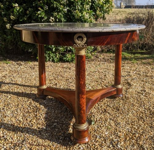 Elegant French Empire Gueridon Table