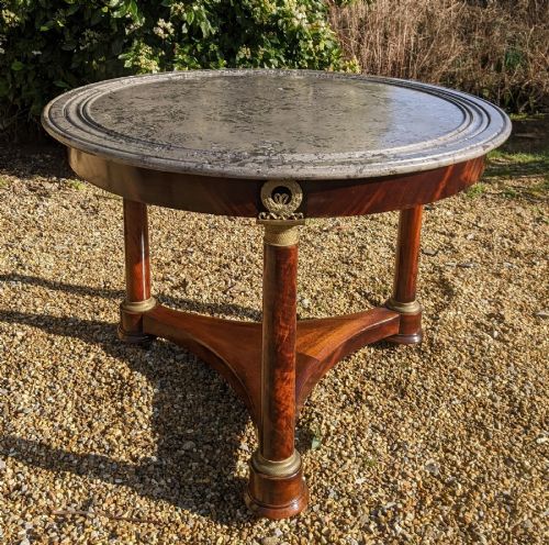 fig 1. Elegant French Empire Gueridon Table 
