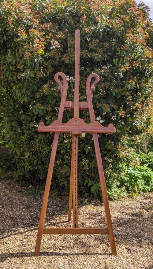 Good Quality Victorian Mahogany Gallery Easel