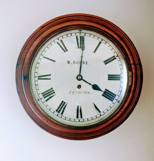 Antique Wall Clock Fusee Leyburn