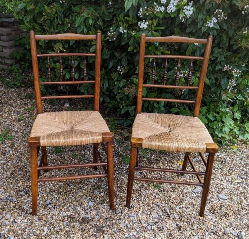 fig 1. Good Pair Of Antique Sussex Chairs