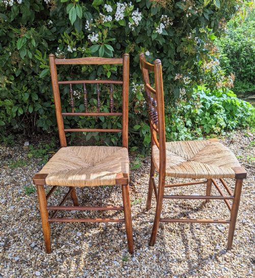 fig 3. Good Pair Of Antique Sussex Chairs