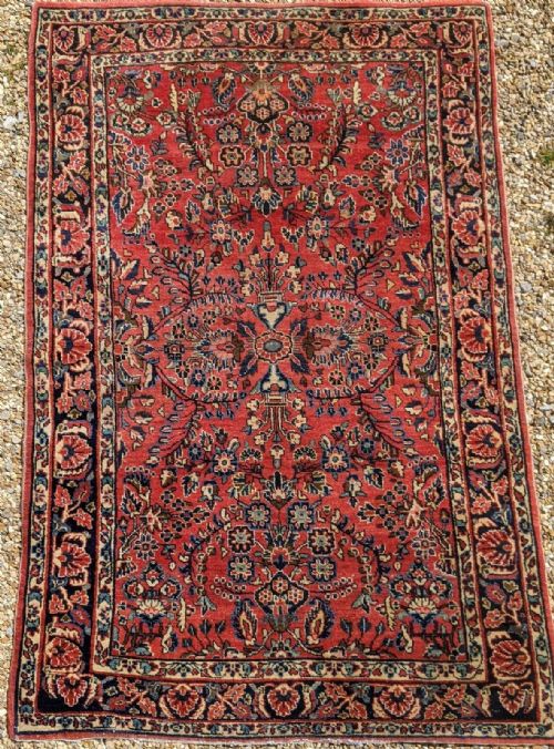 Pretty Antique Saroukh Carpet