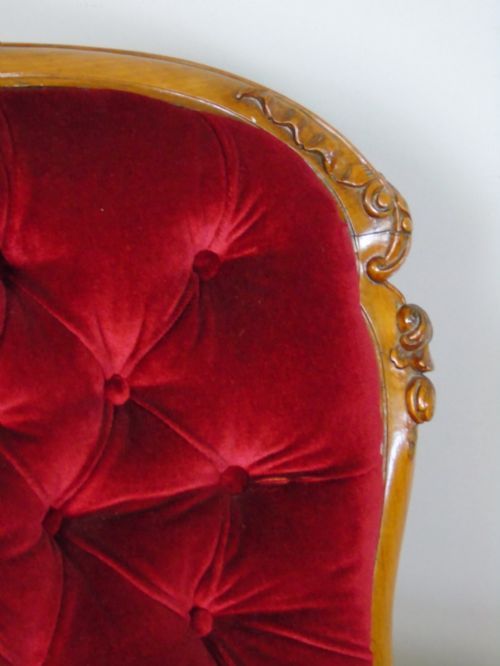 fig 1. Good Quality Victorian Mahogany Nursing Chair