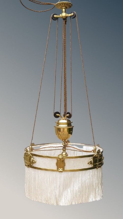 Beautiful Early 20th Century Rise & Fall Room Light