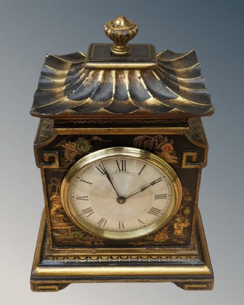 fig 1. Chinese Chinoiserie Mantle Clock