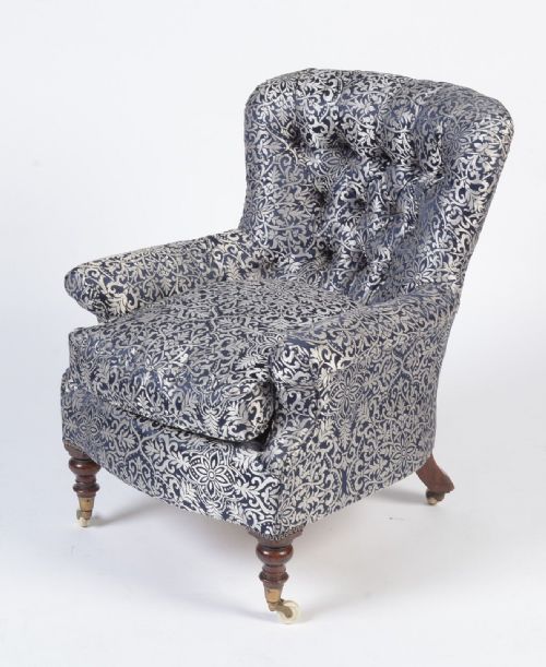 VICTORIAN BUTTON BACK ARMCHAIR - ADDITIONAL PHOTO 1
