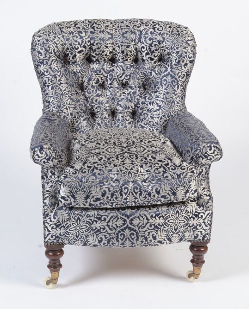 VICTORIAN BUTTON BACK ARMCHAIR - ADDITIONAL PHOTO 2