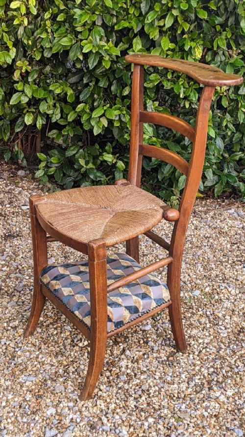 fig 1. Antique French Country Prayer Chair