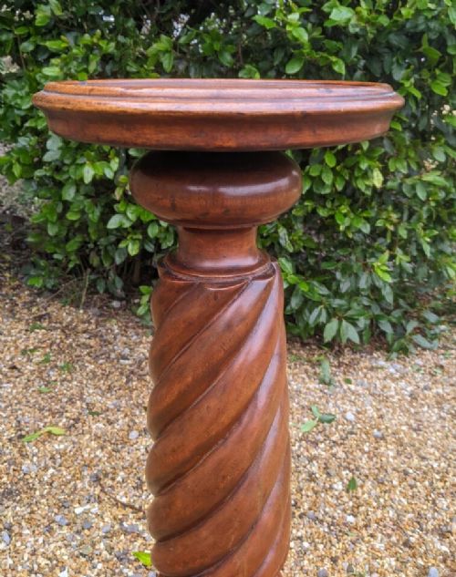 fig 1. Solid Mahogany Victorian Display Pedestal