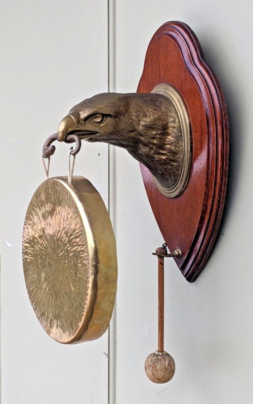 Antique Bronze Eagle Dinner Gong William Tonks