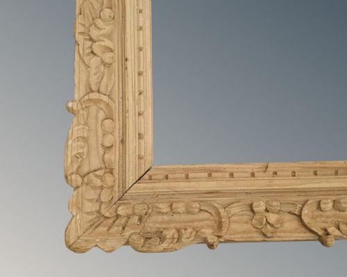 fig 1. Antique Carved Pine Picture Frame Late Victorian