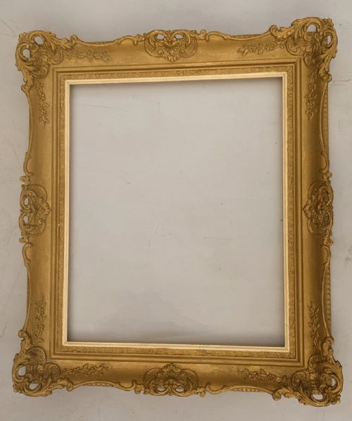 Antique Swept Gilt Picture Frame