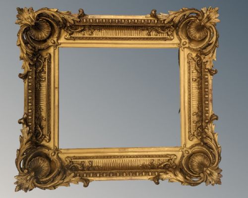 fig 1. Superb Quality Victorian Gilt Swept Frame