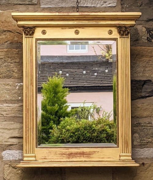 Regency Pier Glass Mirror Gilt Wood