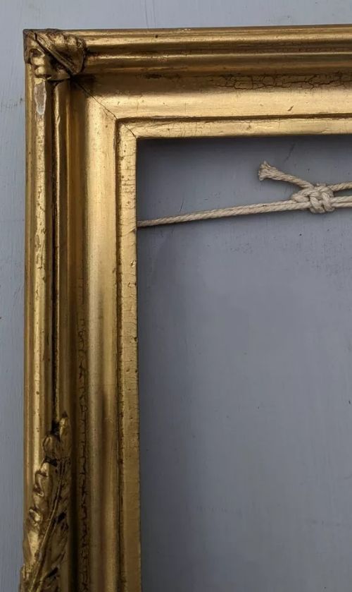 fig 1. Pair Of Antique Gilt Wood Picture Frames Regency