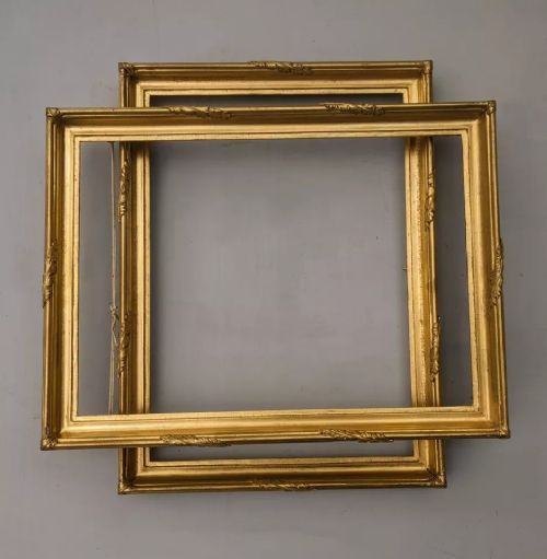 Pair Of Antique Gilt Wood Picture Frames Regency