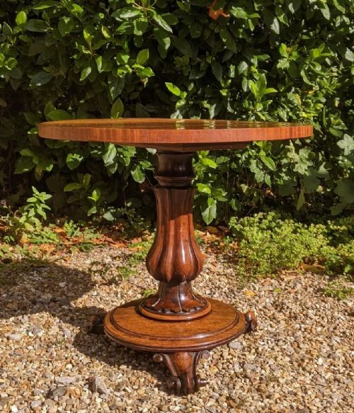 fig 1. William IV Rosewood Circular Wine Table