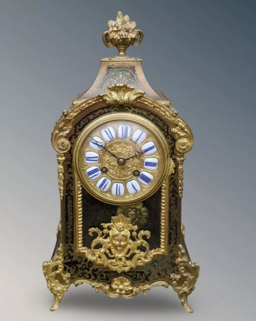 Antique French Boulle Mantel Clock