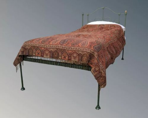 Pretty Victorian Cast & Brass Single Bed