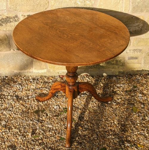 Antique Oak Table Circular Georgian