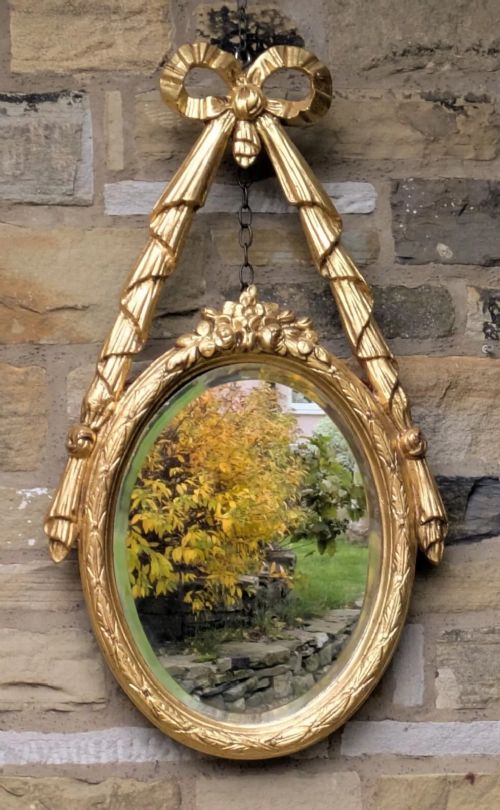 Antique Gilt Framed Pier Glass Mirror