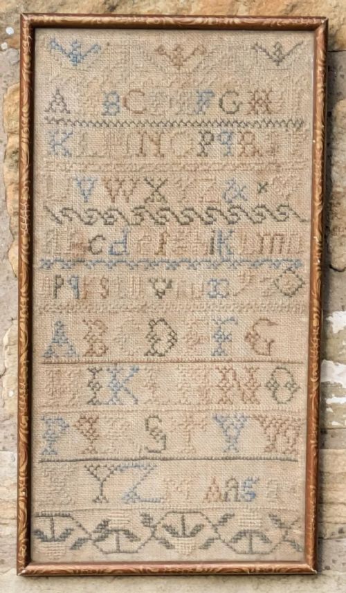 Antique Sampler Mary Ayre aged 8