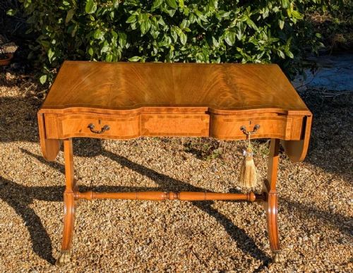 fig 1. Elegant Walnut Regency Style Sofa Table