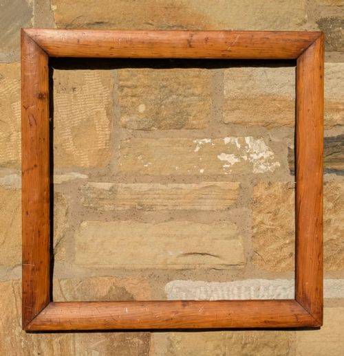 Victorian Antique Pine Cushion Picture Frame No 16