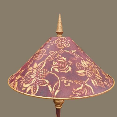 fig 1. Pair of Parcel Gilt Table Lamps Toleware