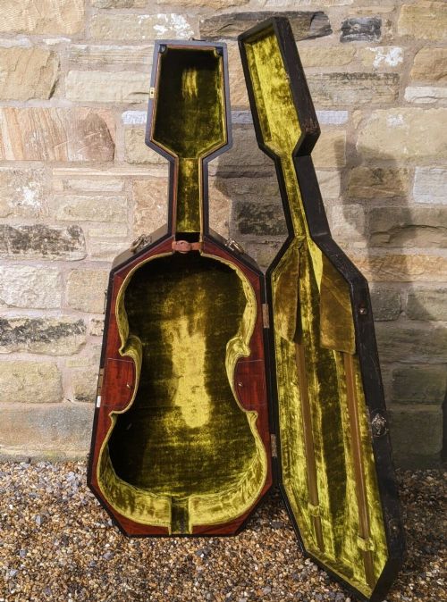 Antique Cello Case W.e Hill Velvet Lined