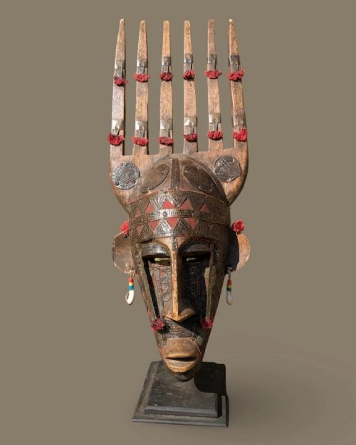Antique Tribal Bamana Mask