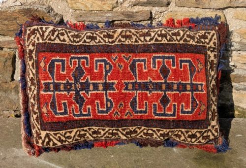 Antique Tribal Bag Face Cushion Hand Woven