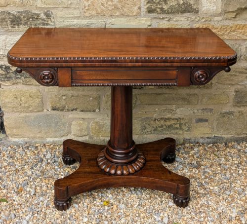 Handsome William IV Mahogany Side Table