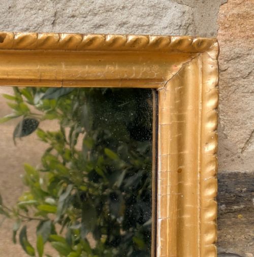 REGENCY GILT AND GESSO RECTANGULAR WALL MIRROR HOHO BIRD CREST - ADDITIONAL PHOTO 5