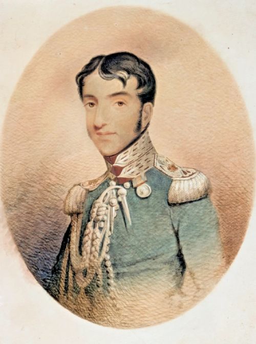 ANTIQUE WATERCOLOUR NAVAL OFFICER - ADDITIONAL PHOTO 2