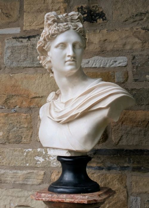 Imposing Marble Bust of Apollo in the Classical Form