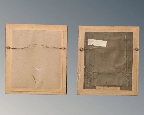 CHARMING PAIR OF EARLY 19TH CENTURY SILKWORK PICTURES EMBROIDERY - ADDITIONAL PHOTO 5