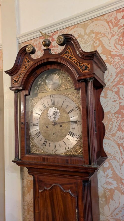 fig 1. Good Scottish Mahogany Longcase Clock Coates of Hamilton
