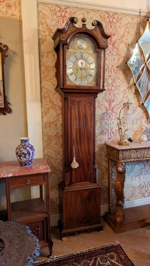 fig 2. Good Scottish Mahogany Longcase Clock Coates of Hamilton
