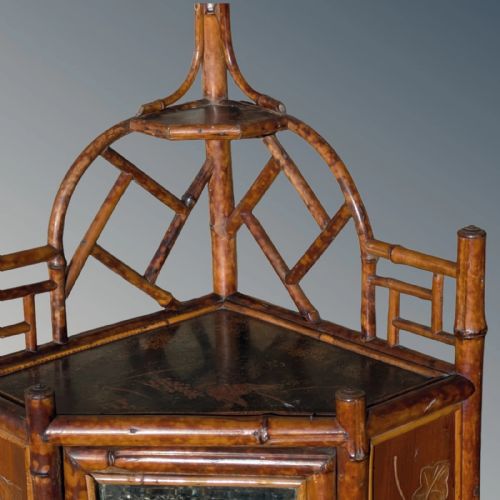 PRETTY ANTIQUE BAMBOO CABINET AESTHETIC PERIOD - ADDITIONAL PHOTO 1