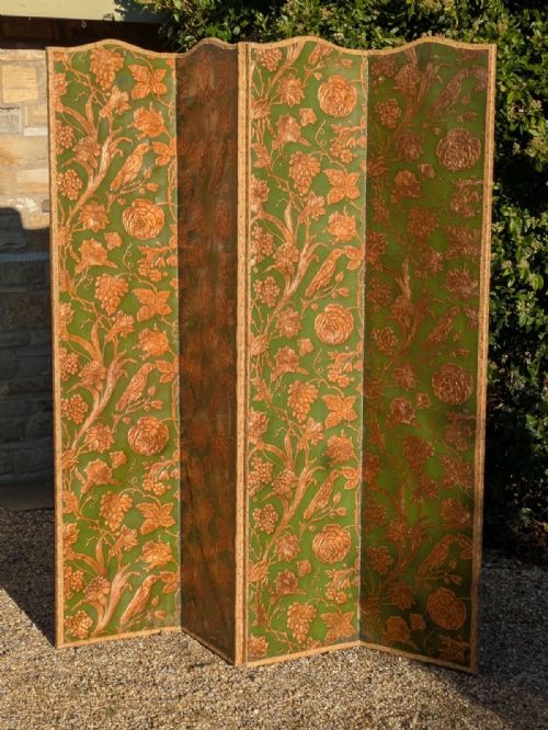 fig 1. 19th Century Leather Screen Aesthetic Period