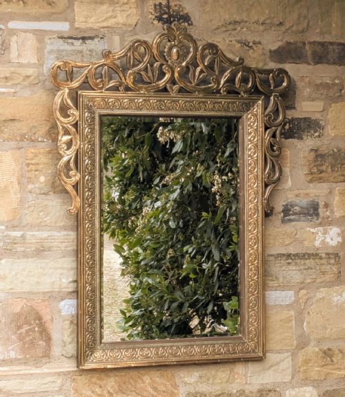 fig 1. Attractive 19th Century Brass Wall Mirror
