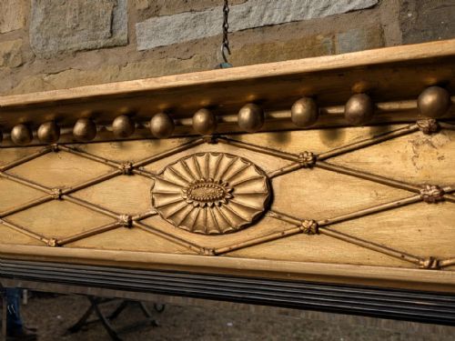 LARGE REGENCY TRIPLE PLATE OVERMANTEL MIRROR - ADDITIONAL PHOTO 5