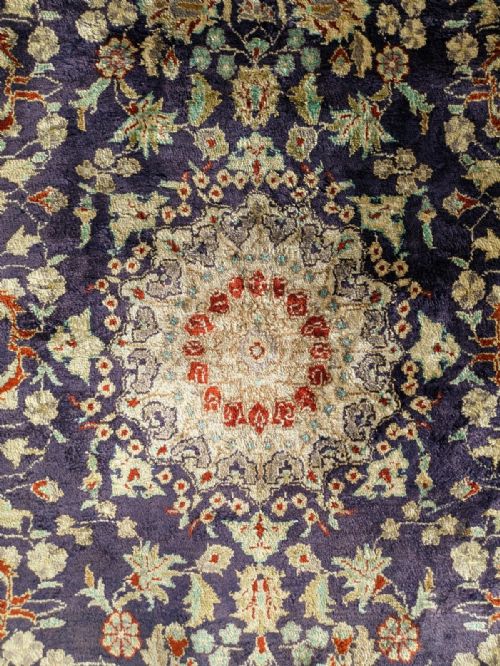 BEAUTIFUL CHINESE SILK RUG CARPET - ADDITIONAL PHOTO 1