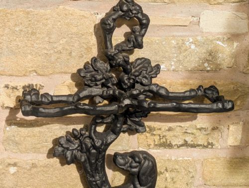 SMART VICTORIAN CAST IRON STICK STAND GUN DOG - ADDITIONAL PHOTO 4